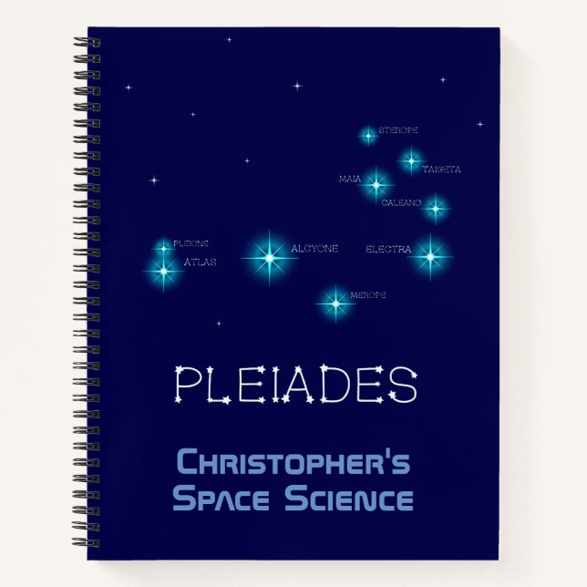 Carnet Formation de l'hémisphère nord Pleiades Star (Devant)