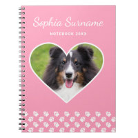Forme de cœur Photo de chien personnalisée sur ros