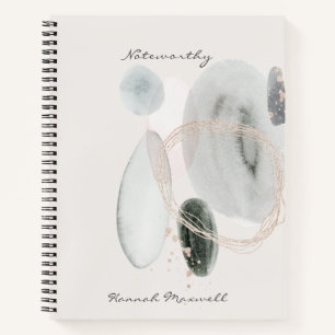 Carnet Formes d'aquarelle Abstraites souples Noteb person