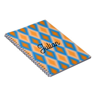 Carnet Formes de losange orange dégradé