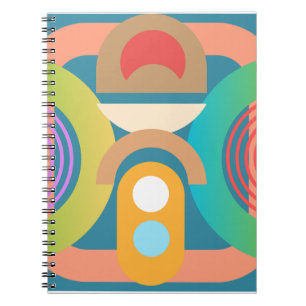 Carnet Formes géométriques Abstraites minimalistes pâles