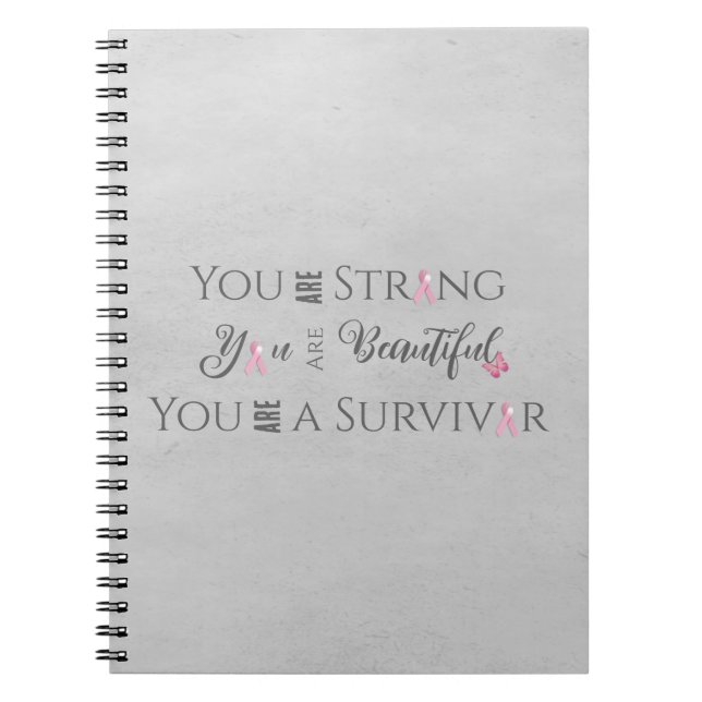 Carnet Fort et beau | Survivant du cancer du sein (Devant)