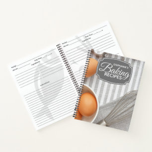 Carnet Fouet à pâtisserie personnalisé Recette de famille
