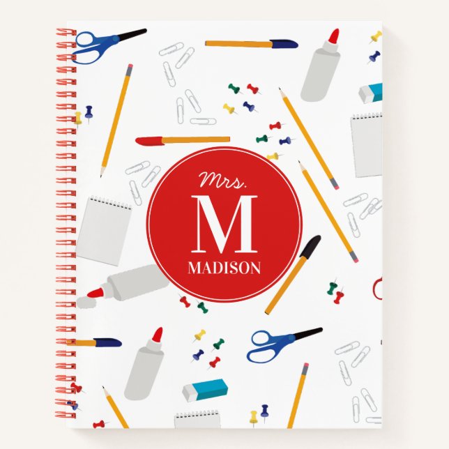 Carnet Fournitures de bureau et d'artisanat de l'école Mo (Devant)