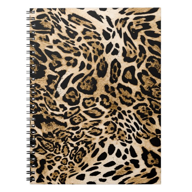 Carnet Fourrure de léopard d'Afrique : Texture d'animal s (Devant)
