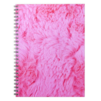 Carnet Fourrure rose de Faux