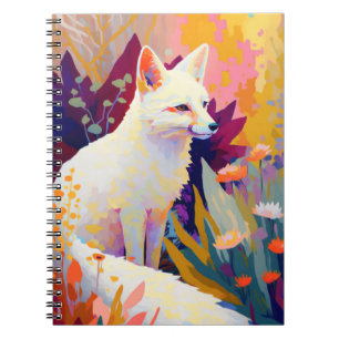 Carnet Fox Animal Portrait Peinture Faune Art Extérieur
