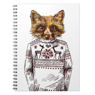 Carnet Fox habillé rusé