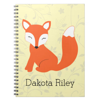 Carnet Fox mignon de bébé de région boisée