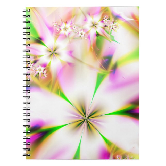 Carnet fractale florale (Devant)