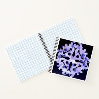 Carnet Fragment Solaire abstrait Géométrique
