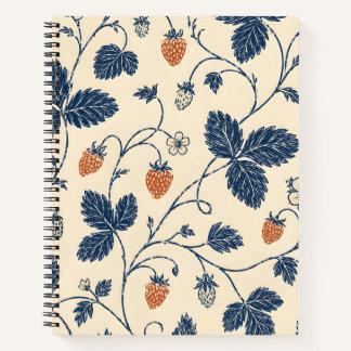 Carnet Fraisier sauvage Ledger Botaniques Vintage