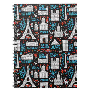 Carnet France Motif des symboles
