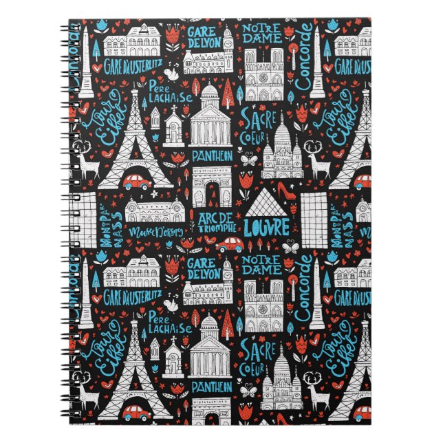 Carnet France| Motif des symboles (Devant)