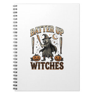 Carnet Frappez les sorcières Design de baseball vintage H
