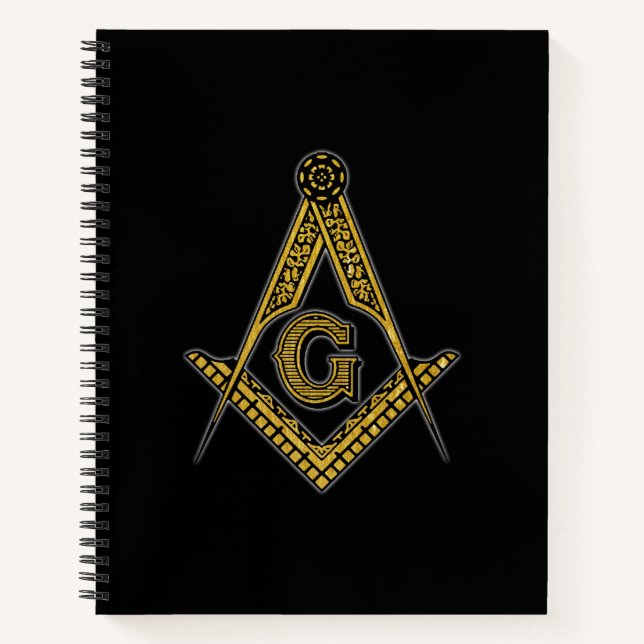 Carnet Freemason (noir et or) (Devant)