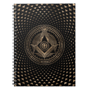 Carnet Freemasonry symbol Square and Compasses
