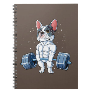 Carnet French Bulldog Poids Funny Deadlift Gym