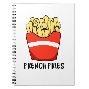 Carnet French Fries Funky Fast Food Pun