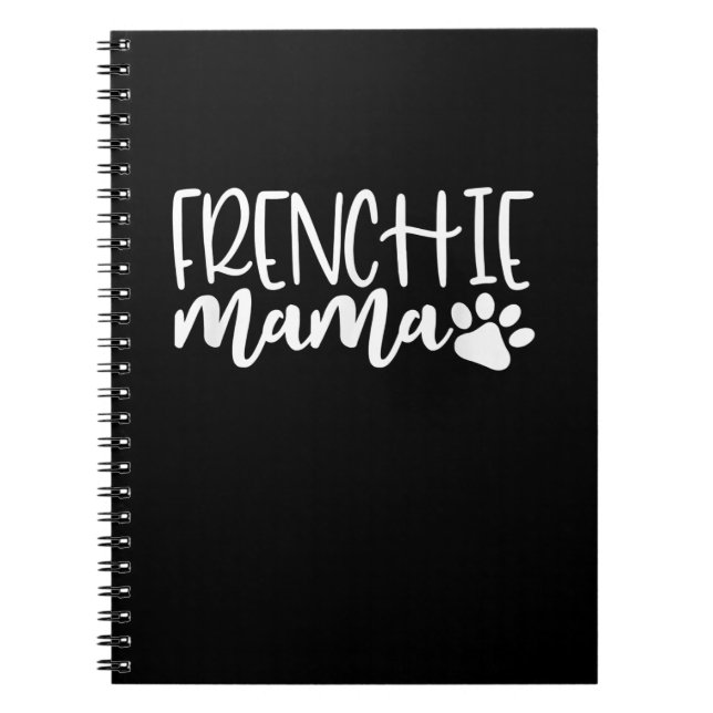 Carnet frenchie maman | cadeau féminin français bulldog (Devant)