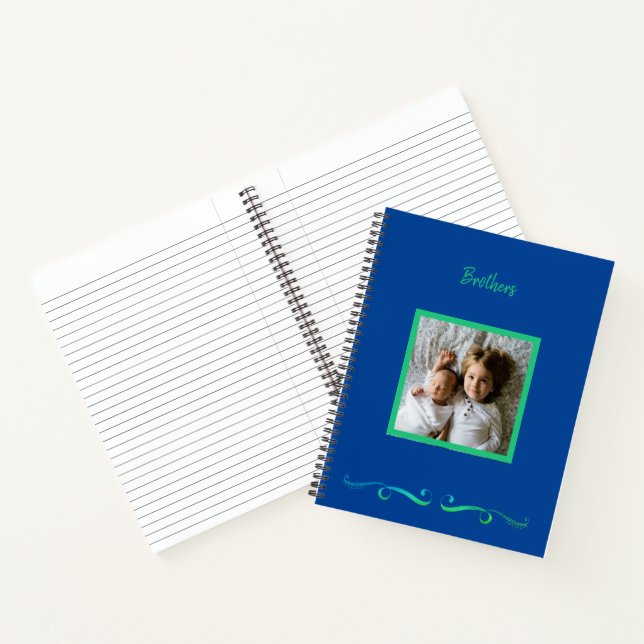 Carnet Frères photo encadrée personnalisée (Intérieur)