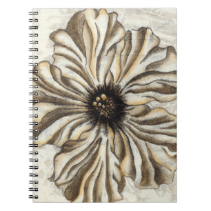 Carnet Fresque de Flowerhead sur l'arrière - plan
