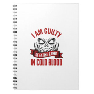 Carnet Friandise d'Halloween Coupable Design de Citrouill