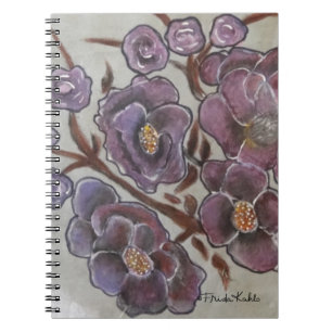 Carnet Frida Kahlo a peint des fleurs