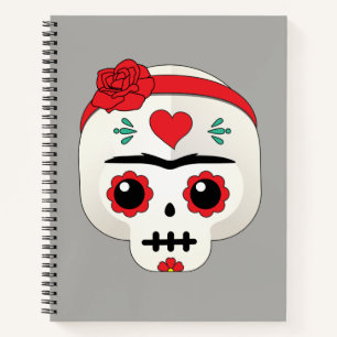 Carnet Frida Kahlo   FridaMoji - Crâne à sucre