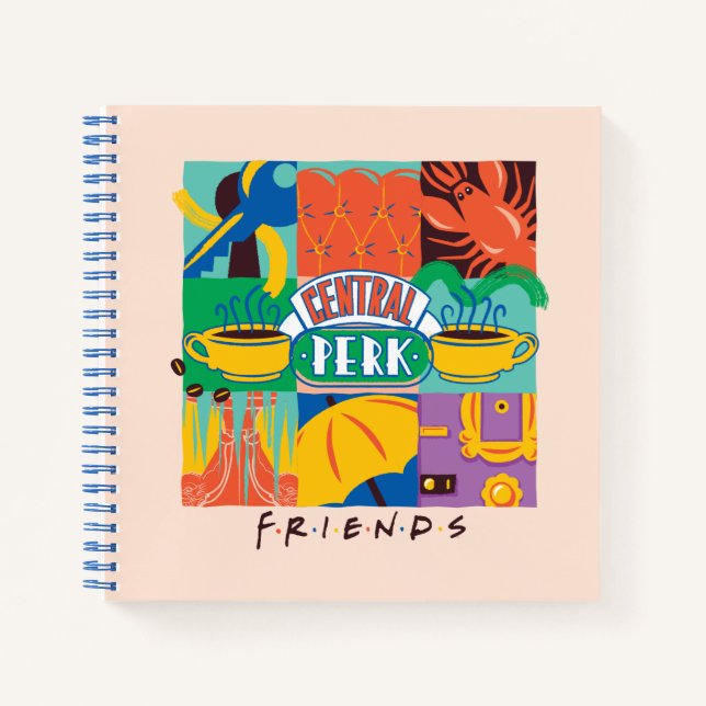 Carnet FRIENDS™ | Central Perk Graphique Vibrant (Devant)
