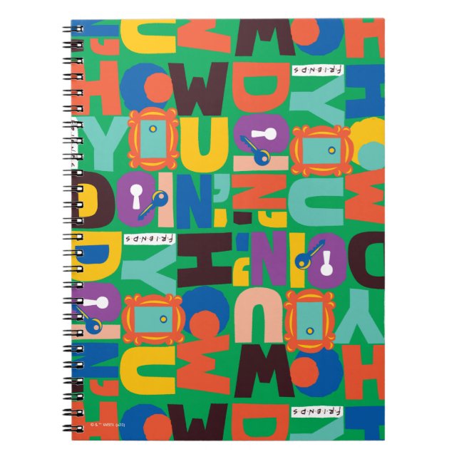 Carnet FRIENDS™ | Comment vas-tu Design Vibrant (Devant)