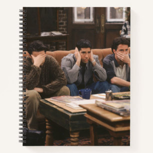 Carnet FRIENDS™ Joey, Ross et Chandler sur le canapé
