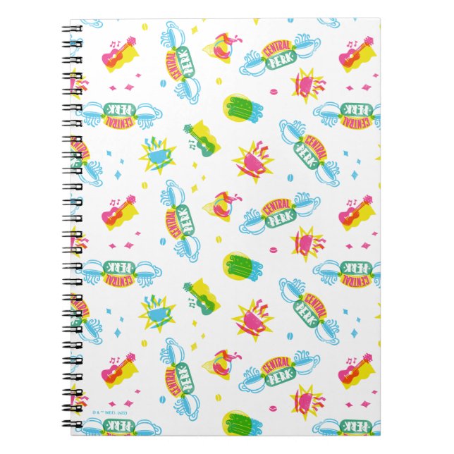 Carnet FRIENDS™ | Motif Néon Central Perk (Devant)