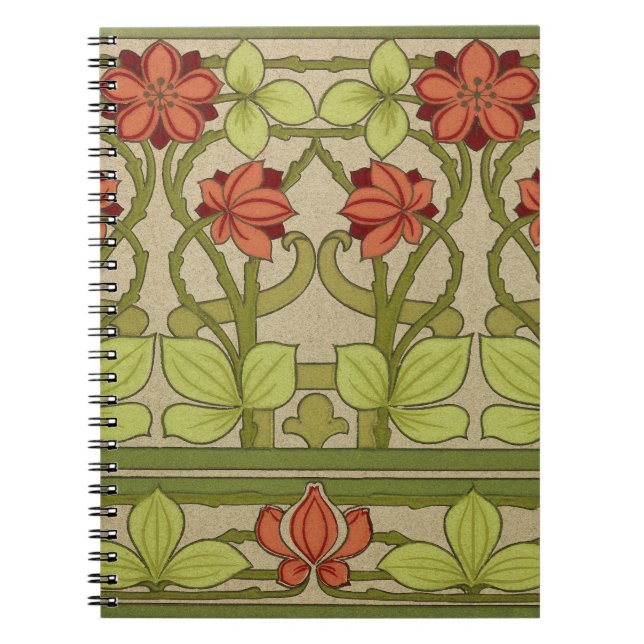 Carnet Frieze Bordure Fond d'écran Art Nouveau (Devant)
