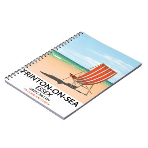 Carnet Frinton-on-Sea, Essex, poster en bord de mer.