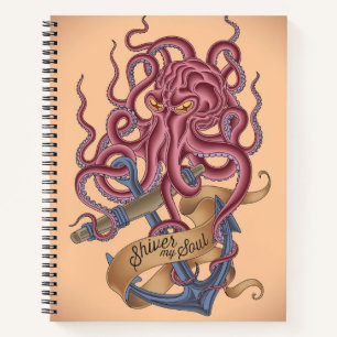 Carnet Frisser mon âme   Tatto de poulpe