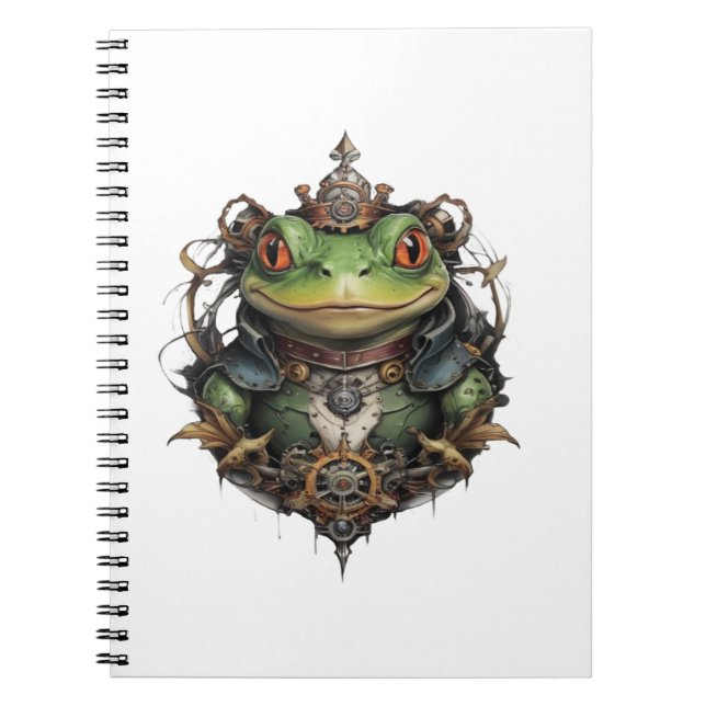 Carnet Froggie Frog Steampunk Design, (Devant)