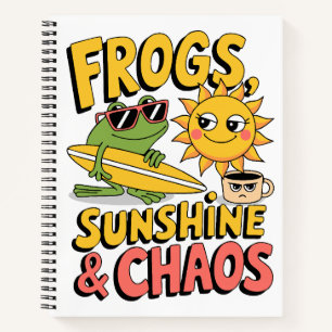 Carnet Frogs, Sunshine & Chaos - Été amusant