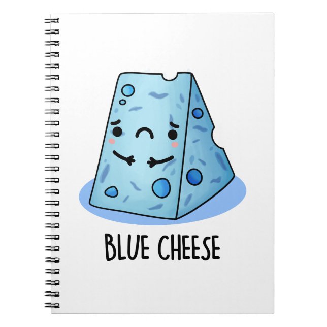 Carnet Fromage Bleu Blague de Nourriture Drôle (Devant)
