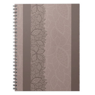Carnet Frontière et arrière - plan de motif de feuille