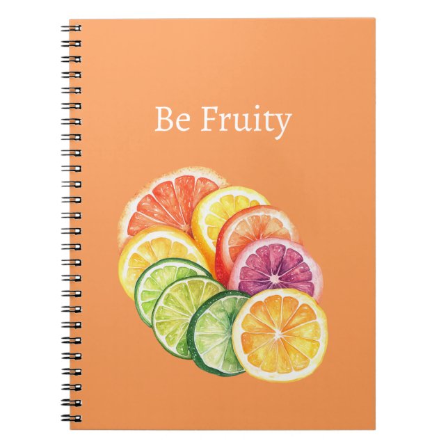 Carnet Fruit Citrus Orange Soit Fruité (Devant)