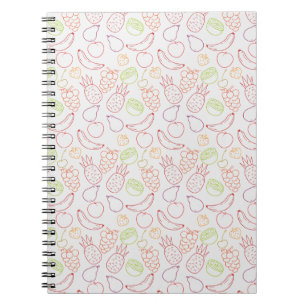 Carnet Fruit motif transparent motif de surface de frui