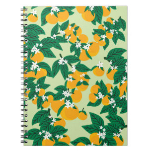 Carnet Fruit vintage à l'orange avec couteaux arrière - p