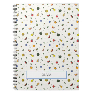 Carnet Fruits tropicaux personnalisés