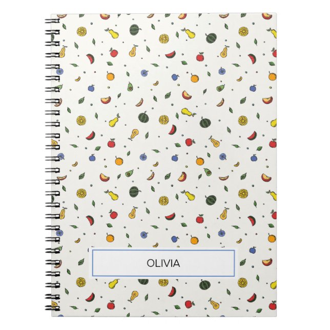 Carnet Fruits tropicaux personnalisés (Devant)