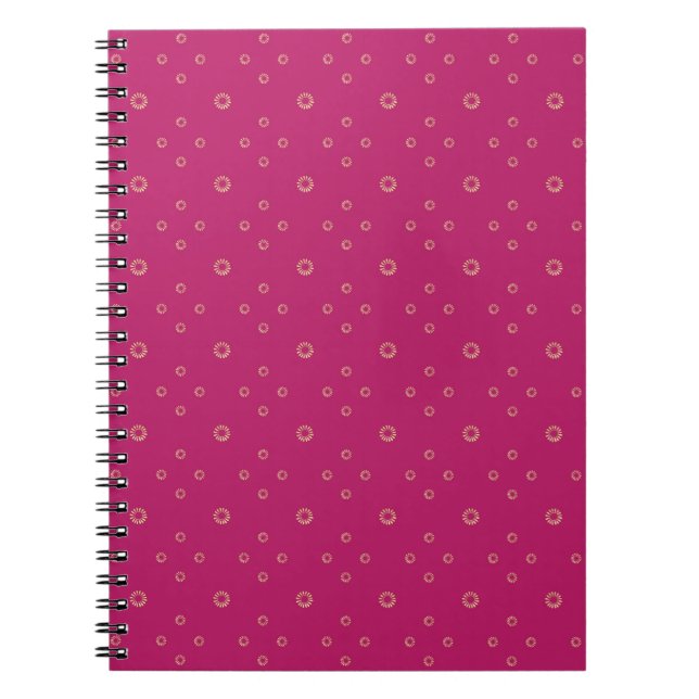 Carnet Fuchsia | Golden Zinnia Sun (Devant)