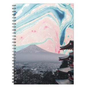 Carnet Fuji au lever du soleil
