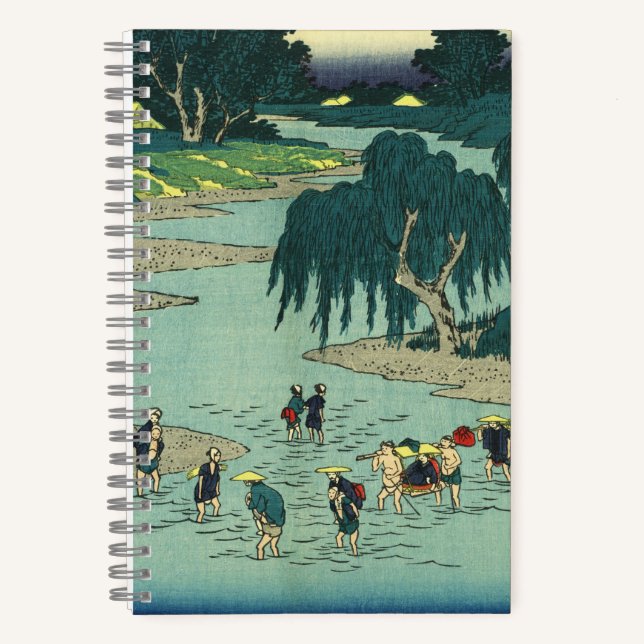 Carnet Fujieda, Japan: Vintage Japanese Woodblock (Recto)