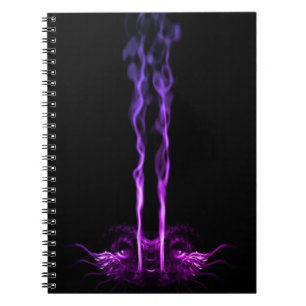 Carnet Fumée de dragon noir et violet