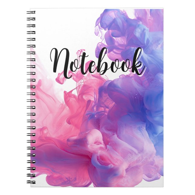 Carnet Fumée diffuse rose et violette  (Devant)
